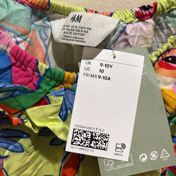 H&M Multicolor Tropical Print romper - Picture 2 of 3